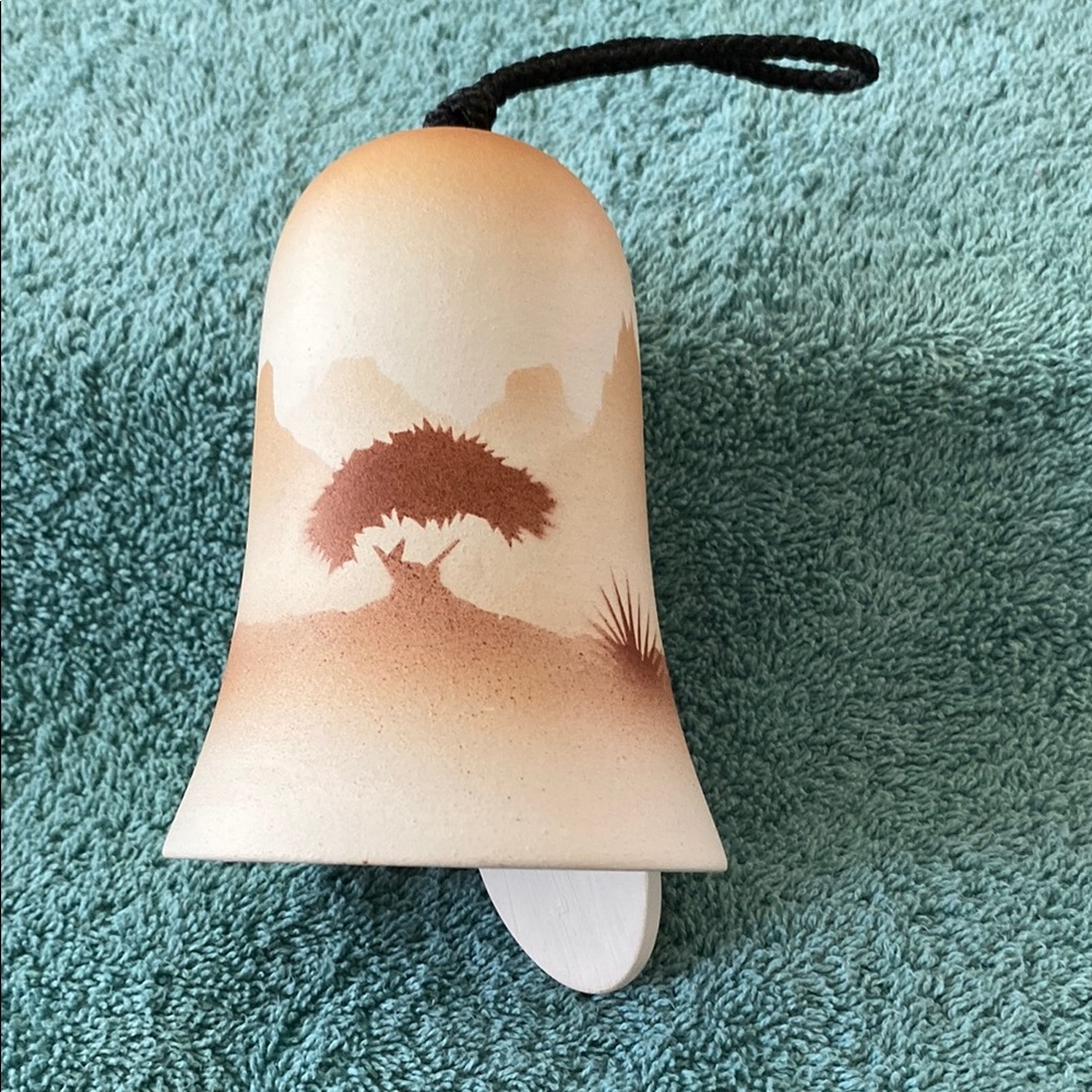 Sunset Silhouette Wall Bell Decor